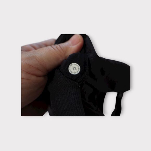 Lululemon EBB To Street Tank Charcoal Gray Size 12 B/C Cup Light Support - Picture 7 of 9